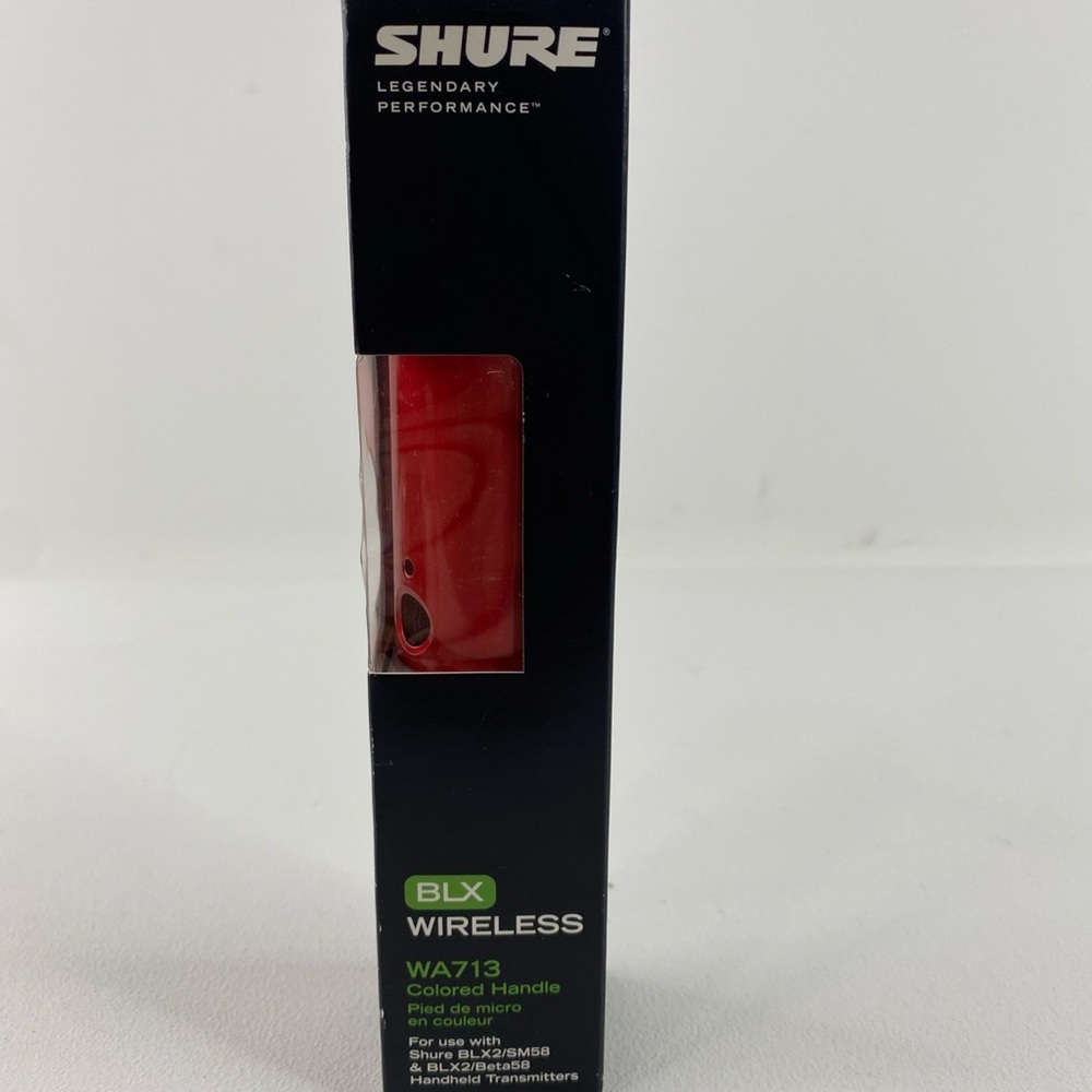 Shure WA713 Color Handle Only for BLX with SM58/BETA58A Transmitter, Red